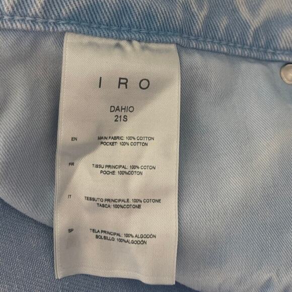 IRO Dahio Bleached High-Rise Straight-Leg Jeans Size 29 - Picture 7 of 7